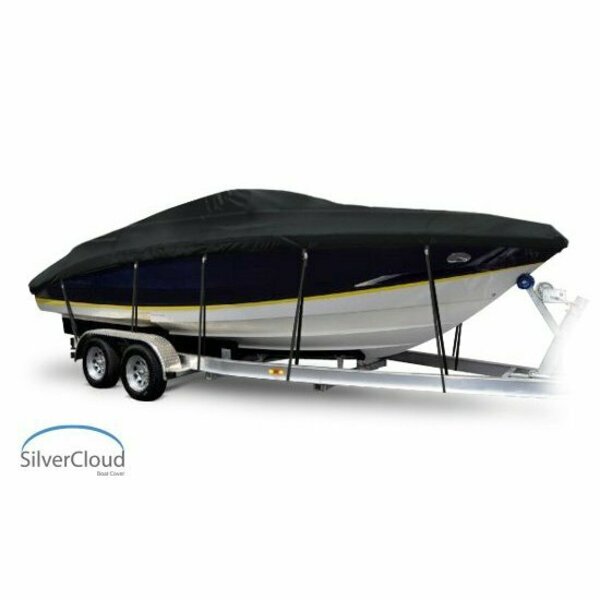 Eevelle Boat Cover CUDDY CABIN Inboard Fits 21ft 6in L up to 102in W Black SCVCDY21102-BLK